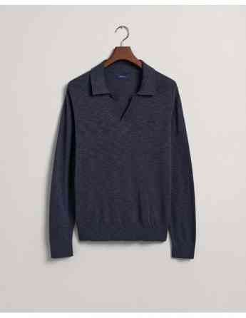 Gant - Cotton Linen Polo Sweater Tbilisi
