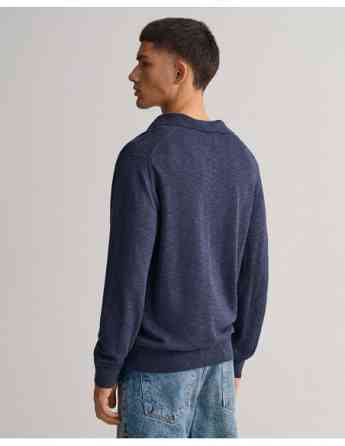 Gant - Cotton Linen Polo Sweater Tbilisi