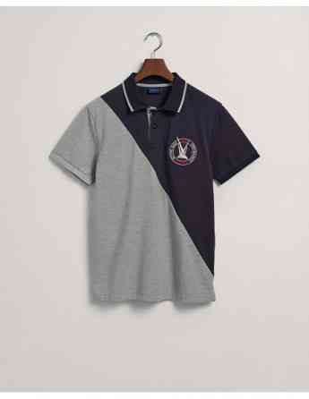 Gant  - Sail Graphic Diagonal Block Piqué Polo Shirt Tbilisi