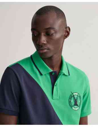 Gant - Sail Graphic Diagonal Block Piqué Polo Shirt Tbilisi