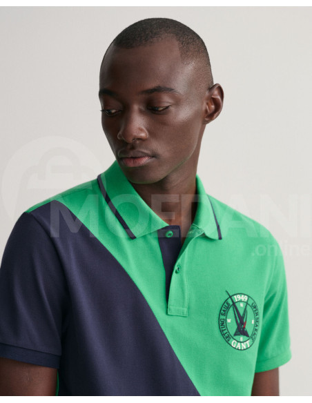 Gant - Sail Graphic Diagonal Block Piqué Polo Shirt Tbilisi - photo 3