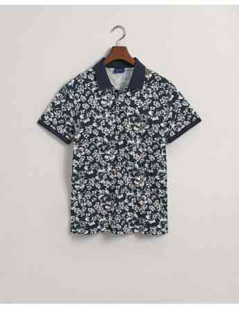 Gant - Floral Print Piqué Polo Shirt Tbilisi