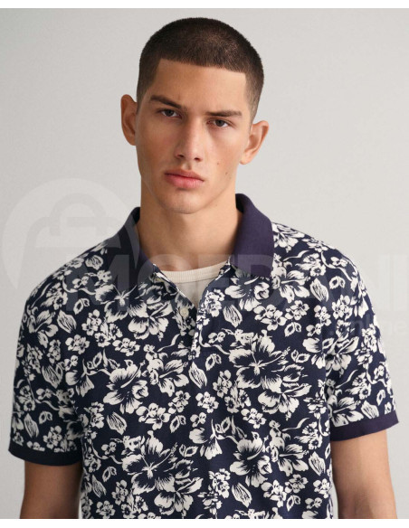 Gant - Floral Print Piqué Polo Shirt თბილისი - photo 3