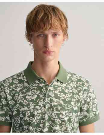 Gant - Floral Print Piqué Polo Shirt Tbilisi
