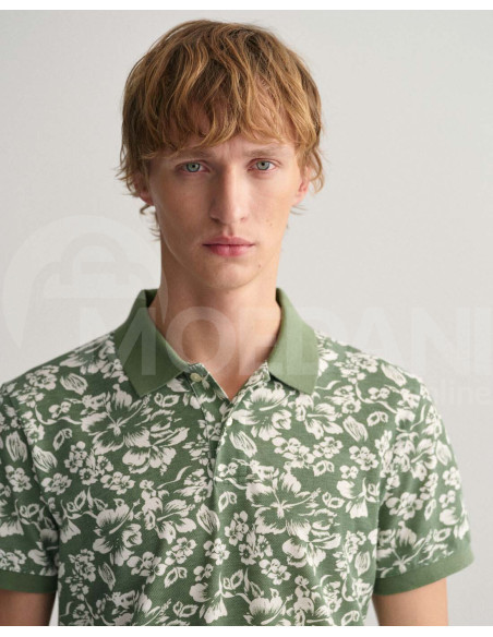 Gant - Floral Print Piqué Polo Shirt თბილისი - photo 3