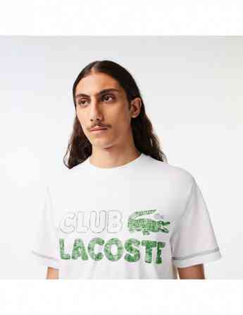 Lacoste - Men's Lacoste Vintage Print Organic Cotton T-shirt Тбилиси