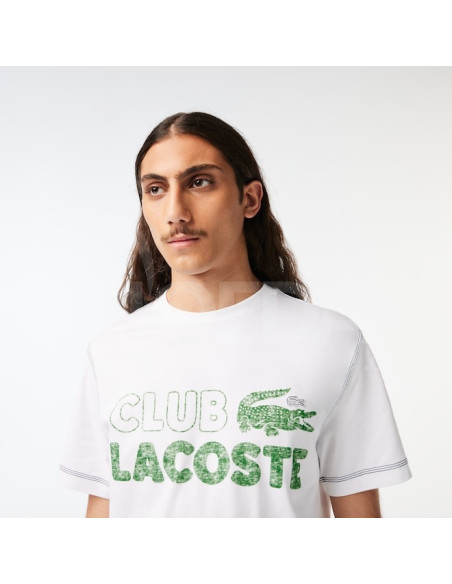 Lacoste - Men's Lacoste Vintage Print Organic Cotton T-shirt თბილისი - photo 4