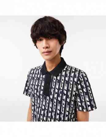 Lacoste - Movement two-tone printed Polo Shirt Тбилиси