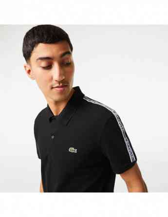 Lacoste - Regular Fit Logo Stripe Stretch Cotton Polo Shirt Тбилиси