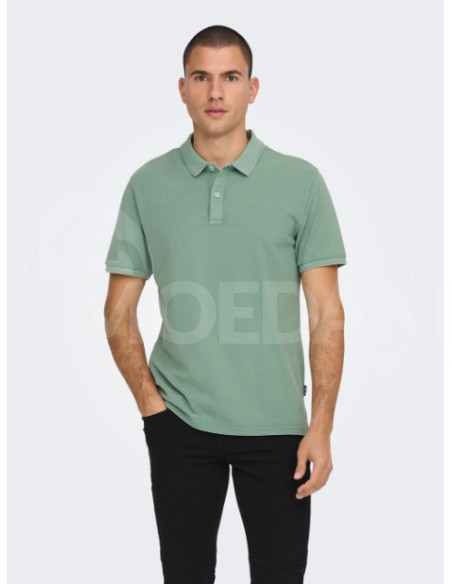 ONLY & SONS - ONSTRAVIS SLIM WASHED SS POLO NOOS Тбилиси - изображение 1