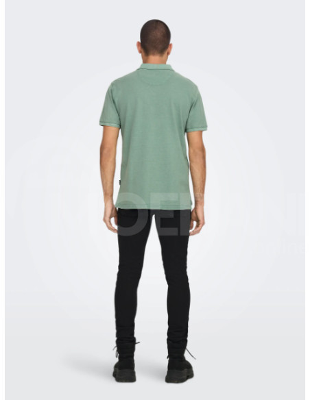 ONLY & SONS - ONSTRAVIS SLIM WASHED SS POLO NOOS Тбилиси - изображение 3