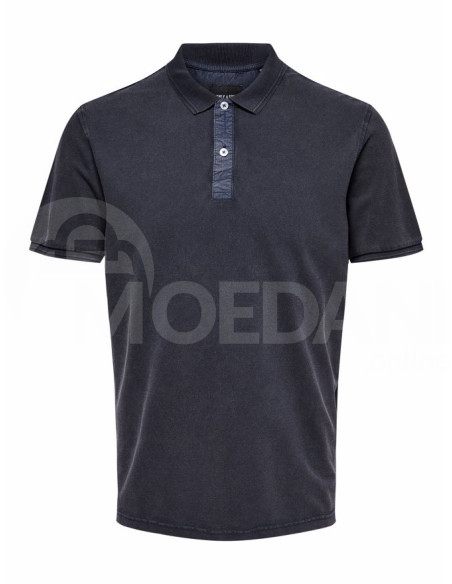 ONLY & SONS - ONSTRAVIS SLIM WASHED SS POLO NOOS თბილისი - photo 4
