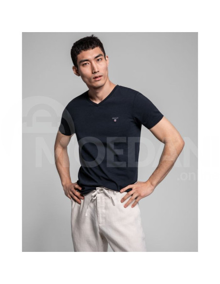 Gant - ORIGINAL SLIM V-NECK T-SHIRT Тбилиси - изображение 1