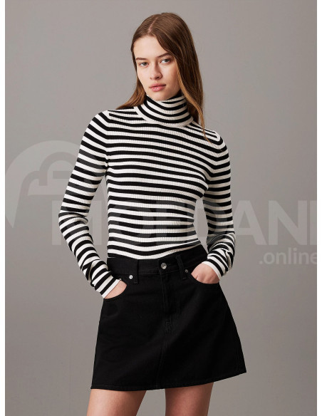 CALVIN KLEIN - WOVEN LABEL ROLL NECK SWEATER თბილისი - photo 1