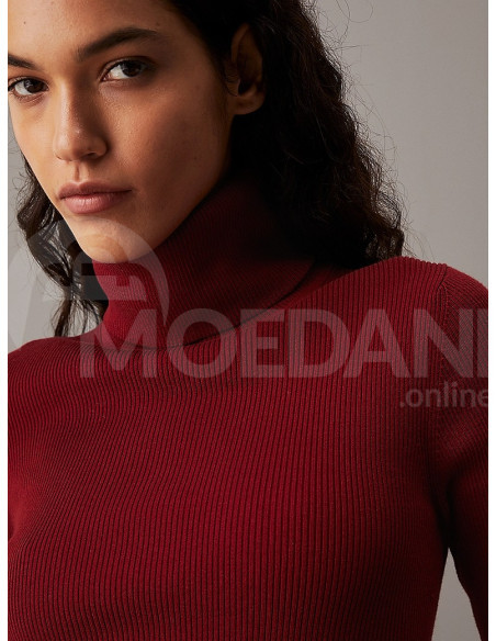 CALVIN KLEIN - WOVEN LABEL ROLL NECK SWEATER თბილისი - photo 3
