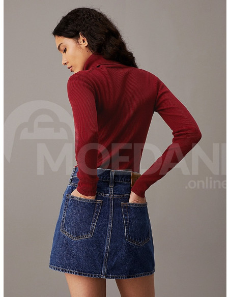 CALVIN KLEIN - WOVEN LABEL ROLL NECK SWEATER თბილისი - photo 2