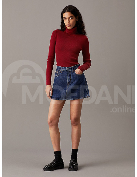 CALVIN KLEIN - WOVEN LABEL ROLL NECK SWEATER თბილისი - photo 4