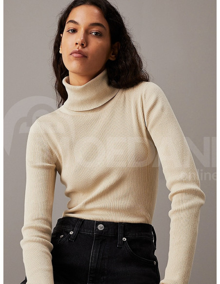 CALVIN KLEIN - WOVEN LABEL ROLL NECK SWEATER თბილისი - photo 3