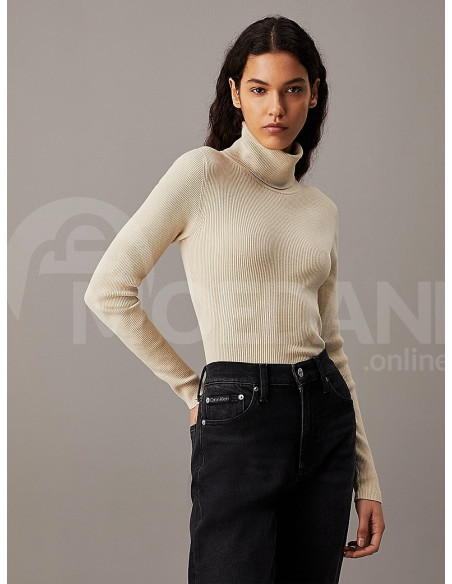 CALVIN KLEIN - WOVEN LABEL ROLL NECK SWEATER თბილისი - photo 1