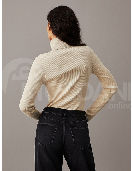 CALVIN KLEIN - WOVEN LABEL ROLL NECK SWEATER თბილისი - photo 2