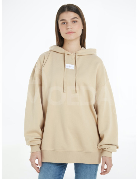 CALVIN KLEIN - WOVEN LABEL OVERSIZED HOODIE თბილისი - photo 1