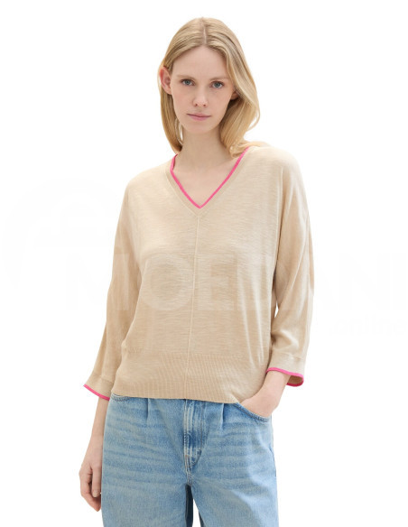 Tom Tailor - KNIT PULLOVER WITH TIPPING თბილისი - photo 3