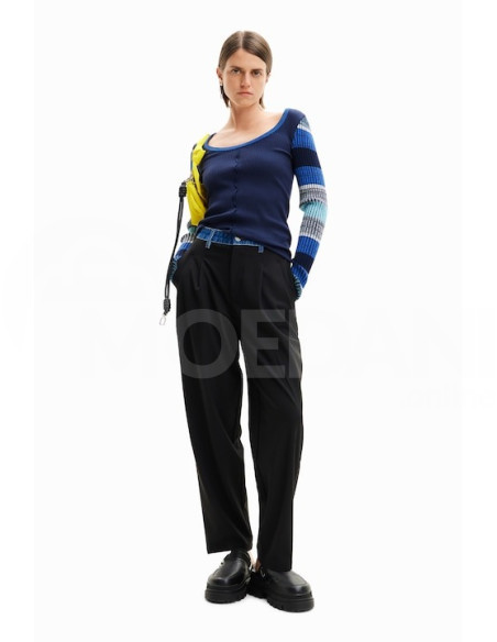 DESIGUAL - Stripy ribbed T-shirt Tbilisi - photo 4