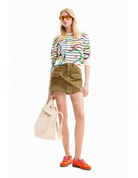 DESIGUAL - Short striped arty pullover თბილისი - photo 4