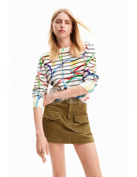 DESIGUAL - Short striped arty pullover თბილისი - photo 1