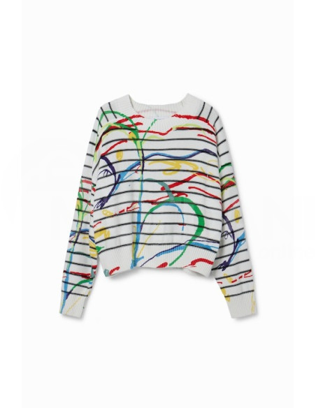 DESIGUAL - Short striped arty pullover თბილისი - photo 6