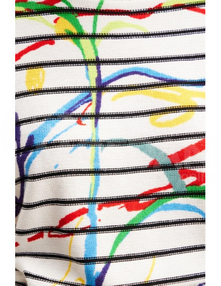 DESIGUAL - Short striped arty pullover თბილისი - photo 5