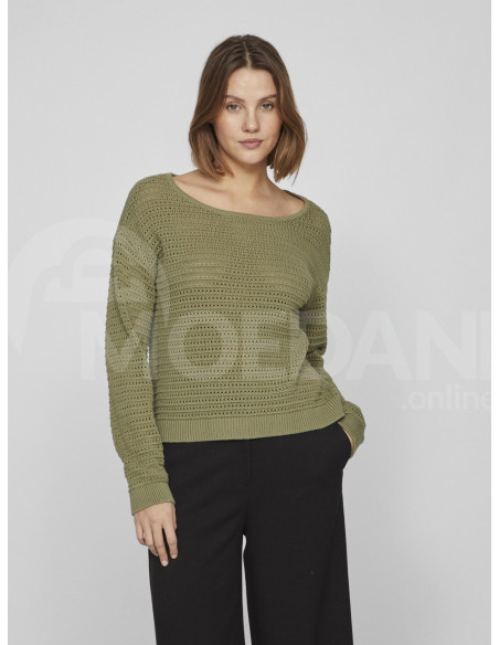 VILA - VIBELLISINA BOATNECK L/S KNIT TOP - NOOS Тбилиси - изображение 1