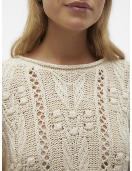 Vero Moda - VMSANTORINI LS O-NECK SHORT PULLOVER თბილისი - photo 5