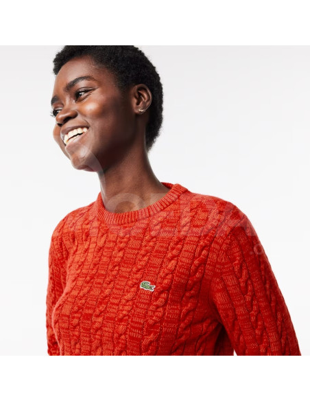 Lacoste - Womens Wool Blend Cable Knit Sweater თბილისი - photo 3
