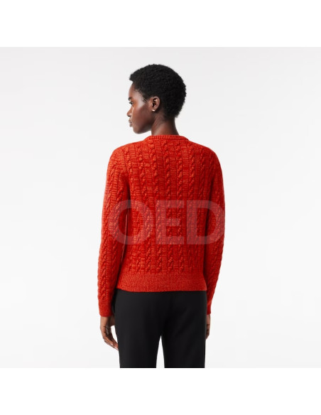 Lacoste - Womens Wool Blend Cable Knit Sweater თბილისი - photo 2