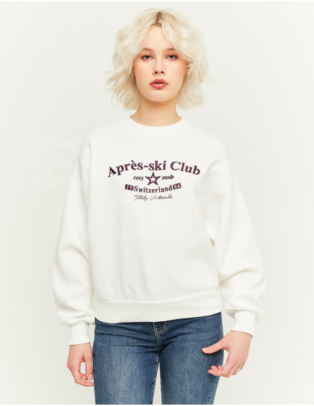 Tally Weijl - WHITE OVERSIZE PRINTED SWEATSHIRT თბილისი - photo 1