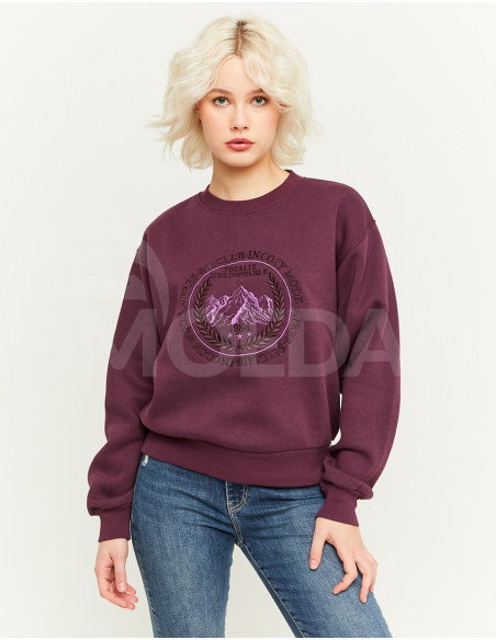 Tally Weijl - BURGUNDY OVERSIZE PRINTED SWEATSHIRT თბილისი - photo 1