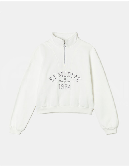 Tally Weijl - WHITE PRINTED ZIP UP SWEATSHIRT თბილისი - photo 4