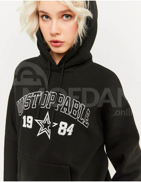 Tally Weijl - BLACK OVERSIZE PRINTED HOODIE Тбилиси - изображение 2