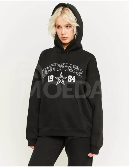 Tally Weijl - BLACK OVERSIZE PRINTED HOODIE Тбилиси - изображение 1