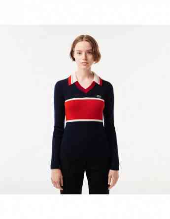 Lacoste - Lacoste French Made Contrast Polo Neck Sweater Tbilisi