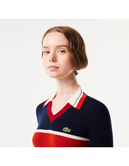 Lacoste - Lacoste French Made Contrast Polo Neck Sweater Tbilisi - photo 2
