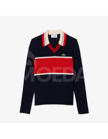 Lacoste - Lacoste French Made Contrast Polo Neck Sweater Tbilisi - photo 5