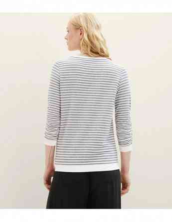 Tom Tailor - Striped Jacquard Sweatshirt Tbilisi