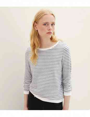 Tom Tailor - Striped Jacquard Sweatshirt Tbilisi