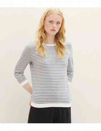 Tom Tailor - Striped Jacquard Sweatshirt Tbilisi