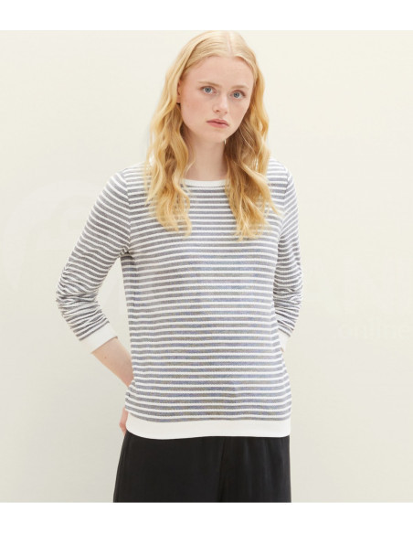Tom Tailor - Striped Jacquard Sweatshirt თბილისი - photo 1