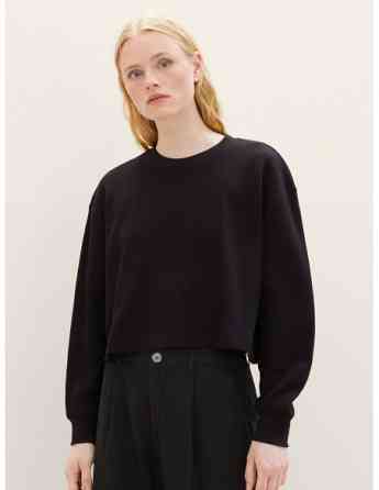 Tom Tailor - Cropped Structured Crew Neck Tbilisi