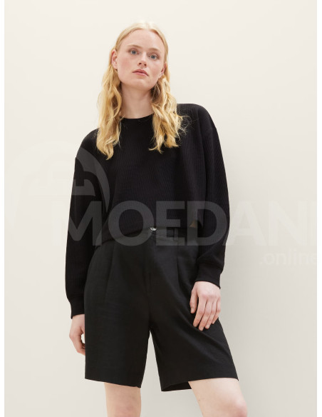 Tom Tailor - Cropped Structured Crew Neck Тбилиси - изображение 2