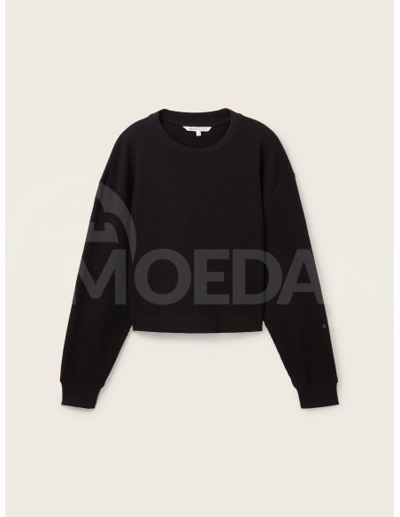 Tom Tailor - Cropped Structured Crew Neck Тбилиси - изображение 5